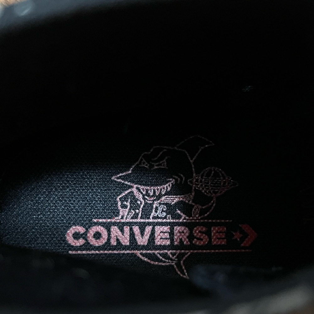 Converse Kids' Black and White Shark Sneakers - Picture 5 of 5